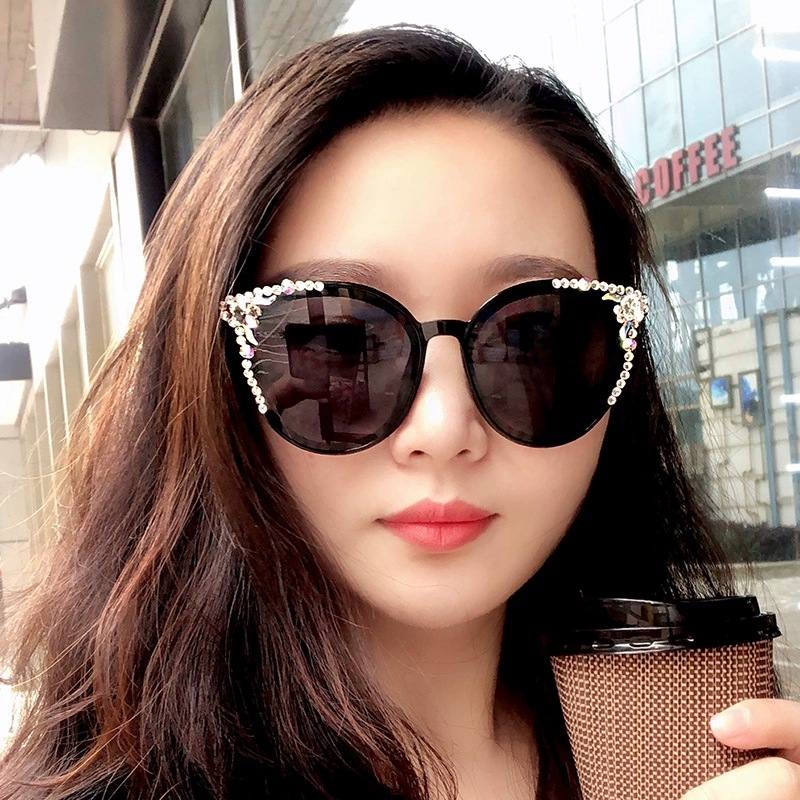 Gm Aurinkolasit Naisten Iso Frame Tähti Sama Style Net Red Retro Korean Lasit