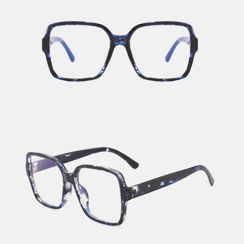 Unisex Square Big Frame Full Frame Anti-blue Light Brief Lasit