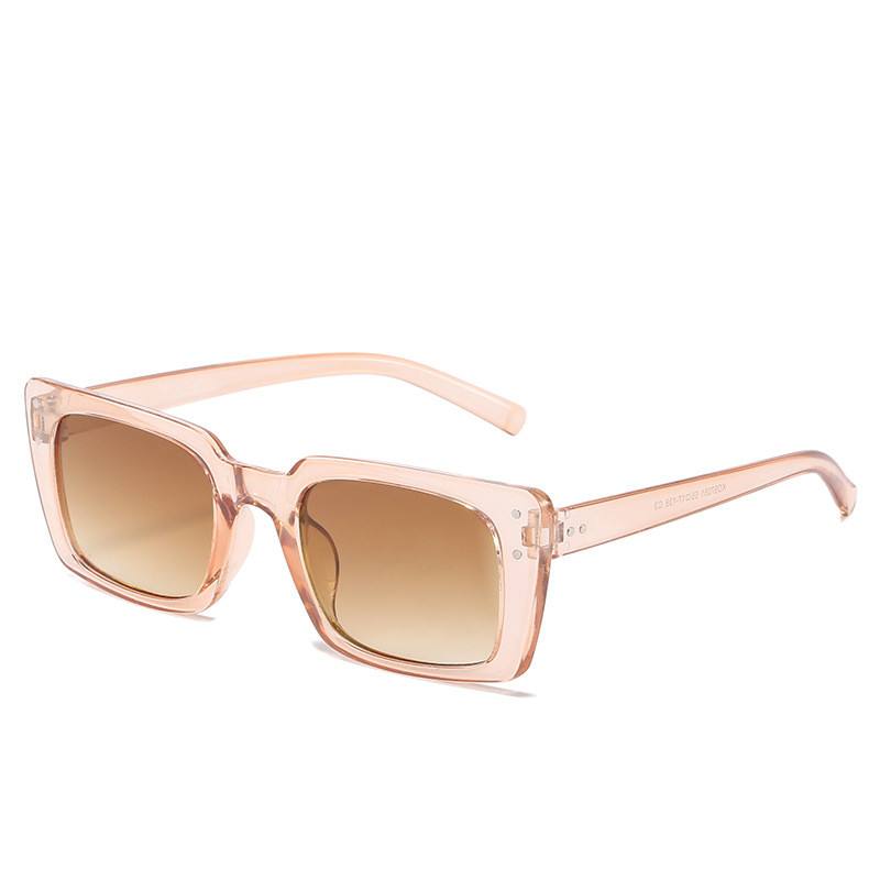 Uudet Square Midin Aurinkolasit Naisten Kirkkaan Mustat Trend Cross-border Aurinkolasit Muoti Street Shooting Live Glasses