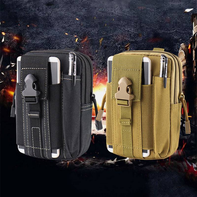 Miesten Tactical Laukku Minipuhelinlaukku Urheilulaukku Vyölaukku Fanny Bag Wasit Bag