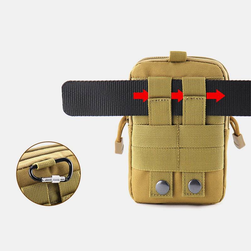 Miesten Tactical Laukku Minipuhelinlaukku Urheilulaukku Vyölaukku Fanny Bag Wasit Bag