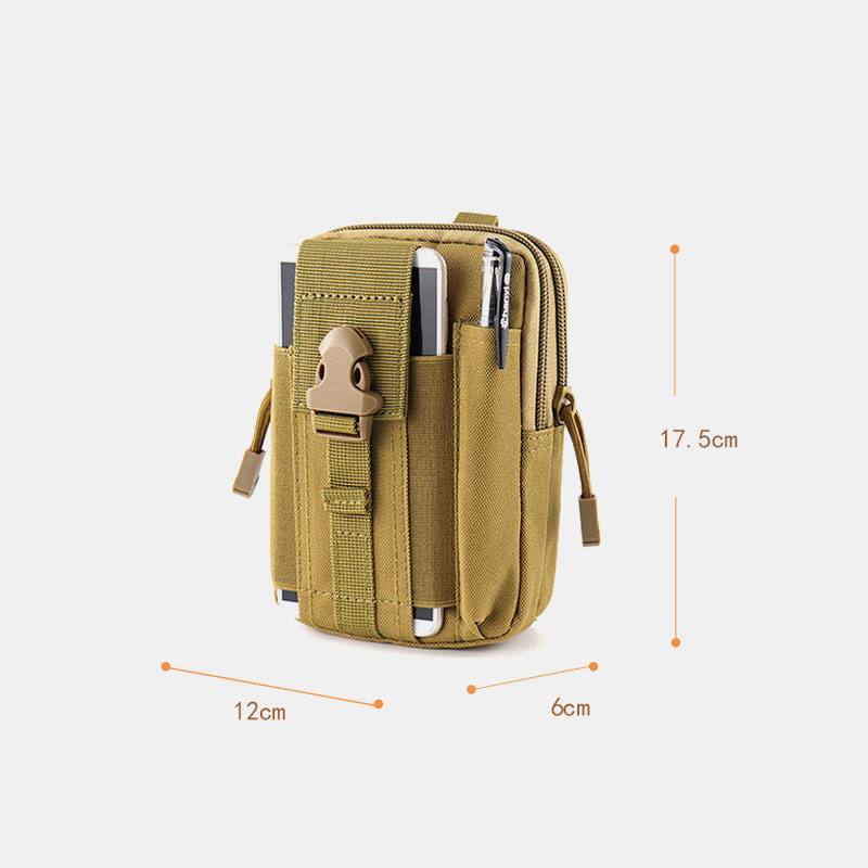 Miesten Tactical Laukku Minipuhelinlaukku Urheilulaukku Vyölaukku Fanny Bag Wasit Bag