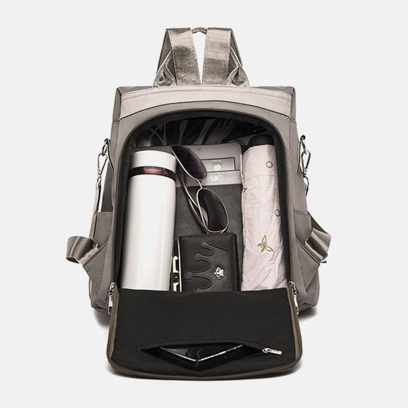 Naisten Multi-carry Oxford Diamond Pattern Varkaudenesto Vedenpitävä Tupsu Rento Reppu