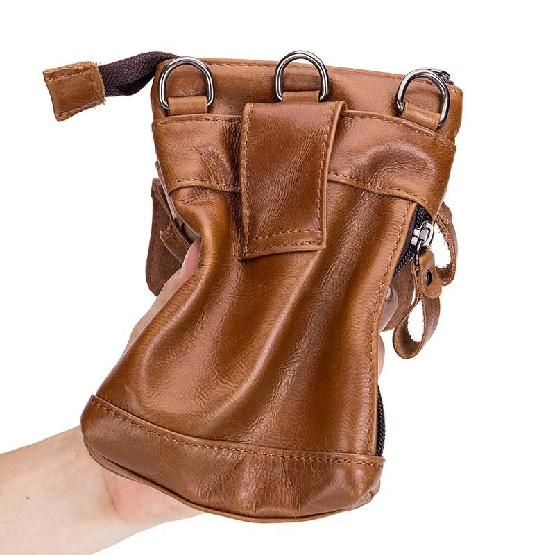 Miesten Aito Nahkainen Multi-carry Crossbody -laukku Lehmännahkainen Laukku