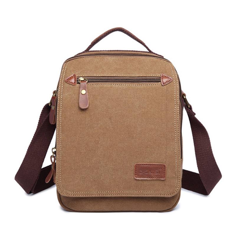 Miesten Canvas Käsilaukku Ipad Bag Outdoor Crossbody Laukku