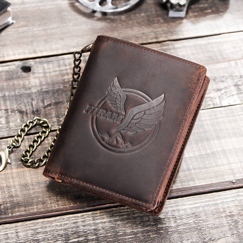 Miesten Aito Nahkalompakko Kolminkertainen Varkaudenestoharja Monikorttipaikka Korttipidike Kolikko Kukkaro Money Clip