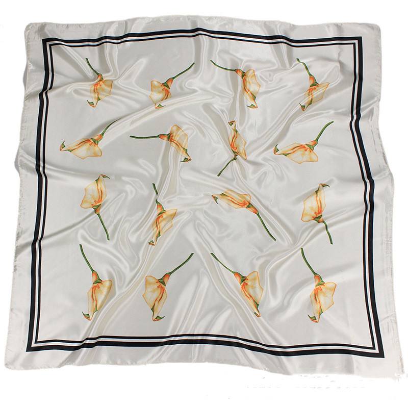 Silkkihuivi Naisten 90x90cm Silkki Suuri Neliömäinen Huivi