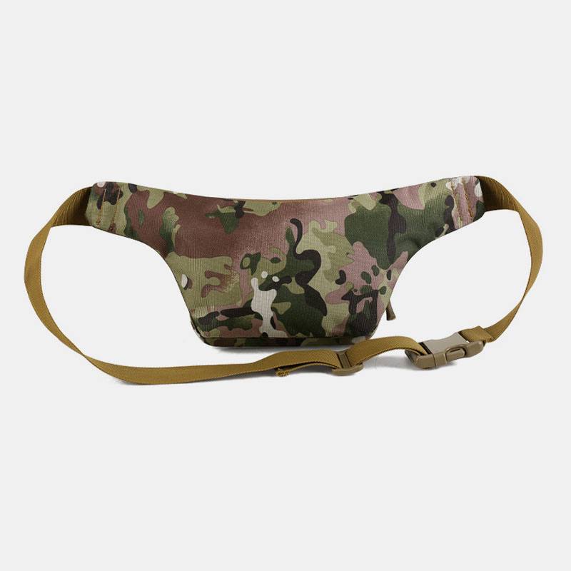 Miesten Nylon Multi-carry Multi-pocket Outdoor Tactical Naamiointi Ratsastus Vyötärölaukku Olkalaukku Rintalaukku