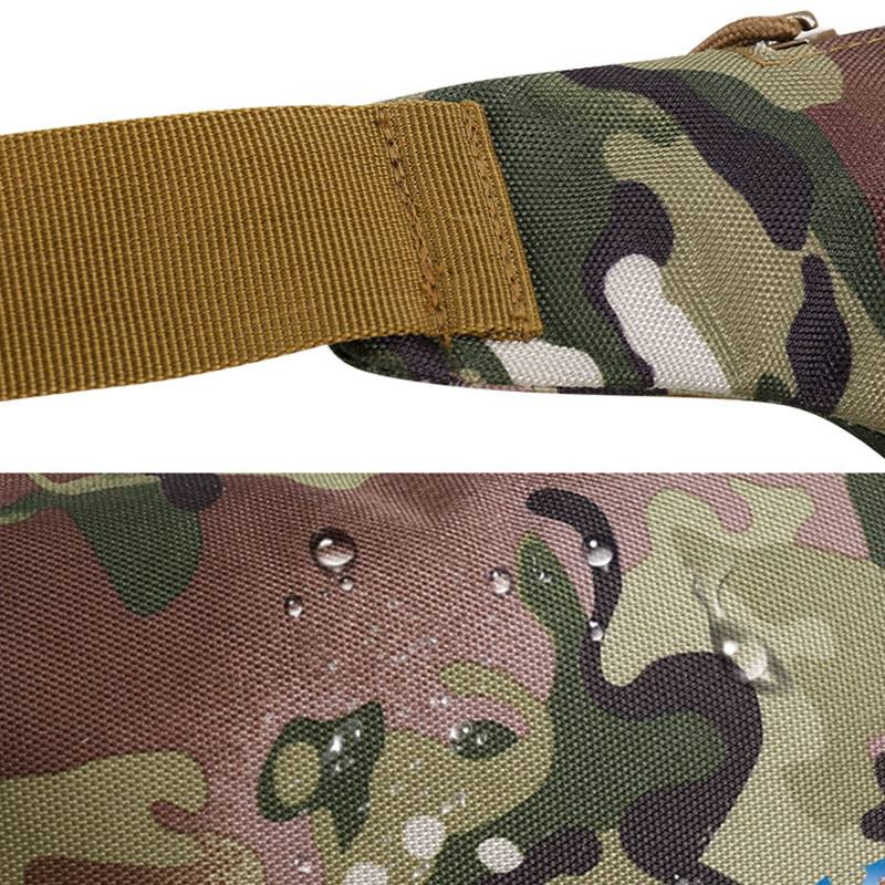 Miesten Nylon Multi-carry Multi-pocket Outdoor Tactical Naamiointi Ratsastus Vyötärölaukku Olkalaukku Rintalaukku