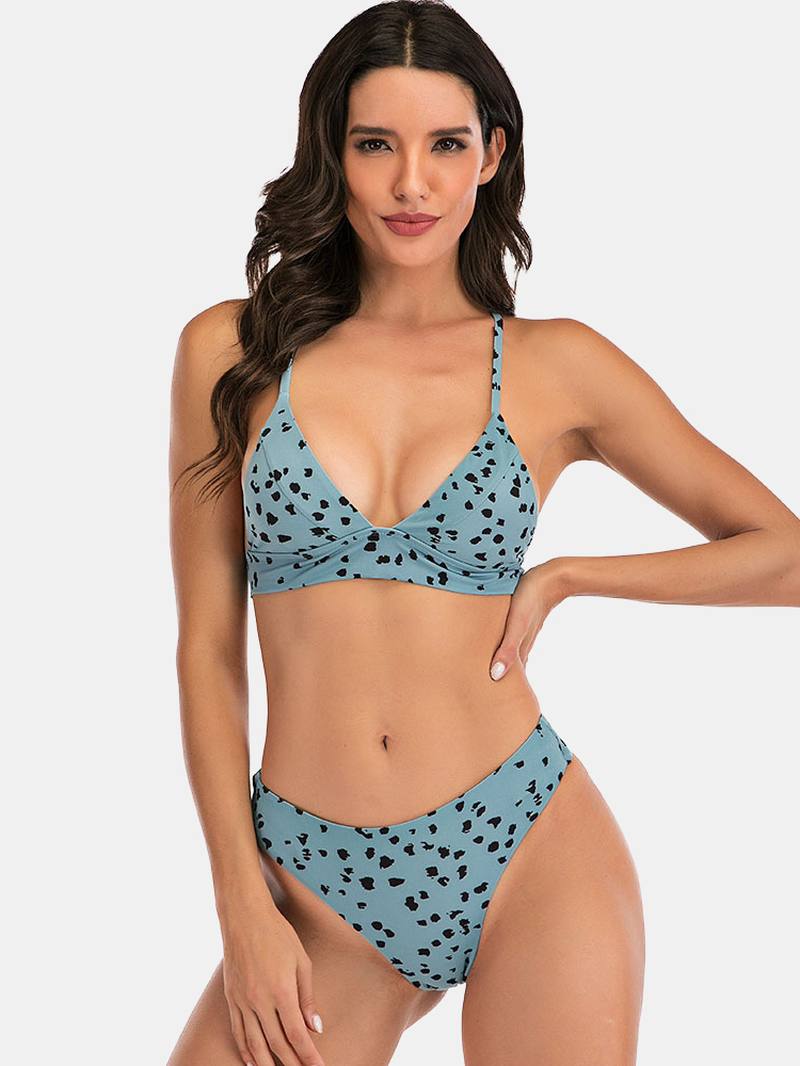 Houkuttelevat Criss Cross Kiristysnyörillä Selkänojattomat Minibikinit