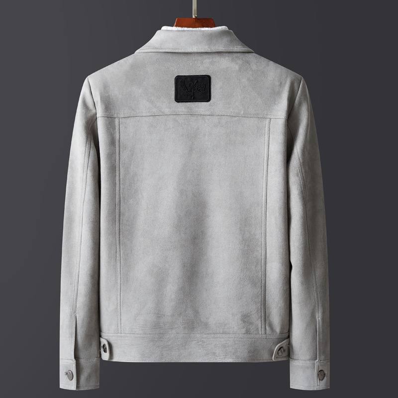 Miesten Slim Lapel Rento Lamb Velvet -takki