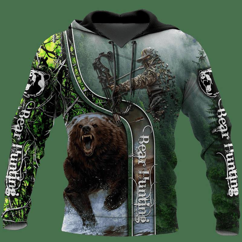 American Super Plus Size Miesten Sweater Bear Stupid Bear -sarjan Hupullinen Villapaita Rento Pitkähihainen