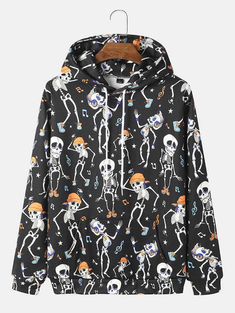 Miesten Dance Skull Painatus -huppari