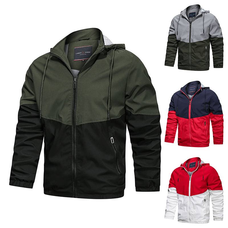 Hupullinen Stand Collar Rento Miesten Takki