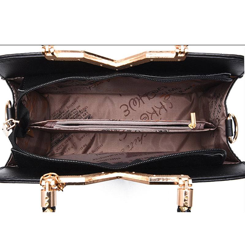 Elegant Naisten Golden Top Handle Satchel Handbag Kangaskassi Olkalaukku Helmiriipusella