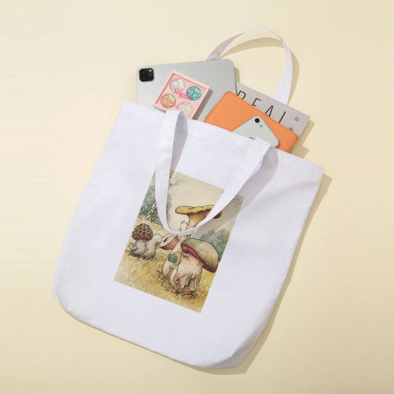 Naisten Polyesteri Sarjakuva Mushroom Pattern Painatus Käsilaukku Olkalaukku Tote