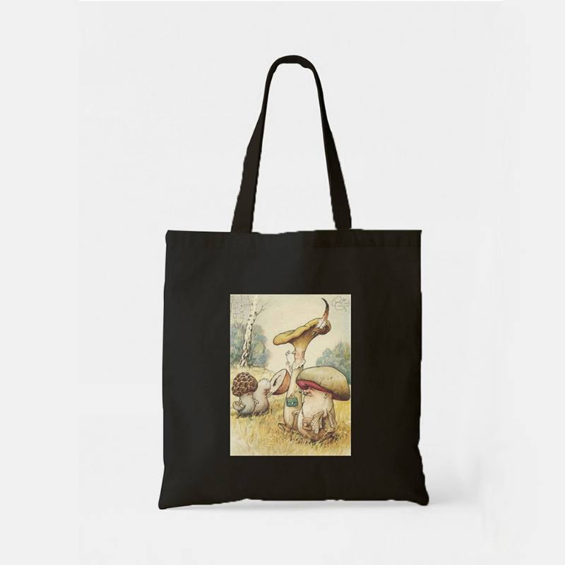Naisten Polyesteri Sarjakuva Mushroom Pattern Painatus Käsilaukku Olkalaukku Tote