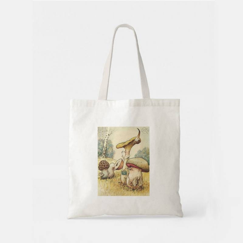 Naisten Polyesteri Sarjakuva Mushroom Pattern Painatus Käsilaukku Olkalaukku Tote