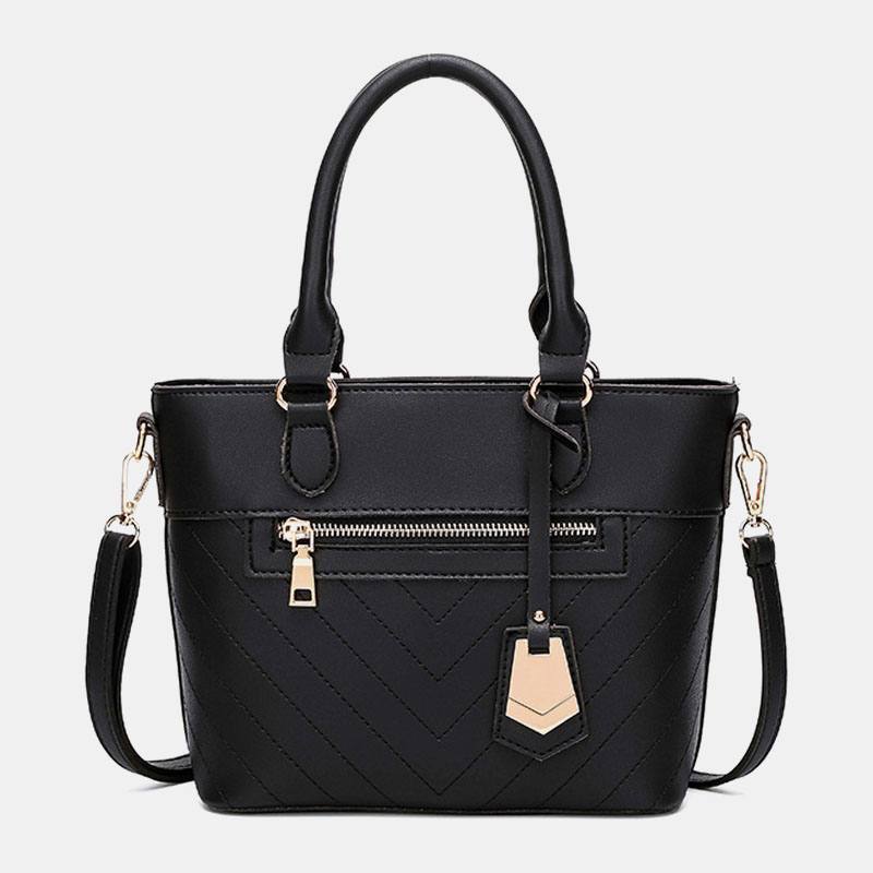 Naisten Solid Multi-pocket Commuter Satchel Crossbody Bag Olkalaukku Käsilaukku