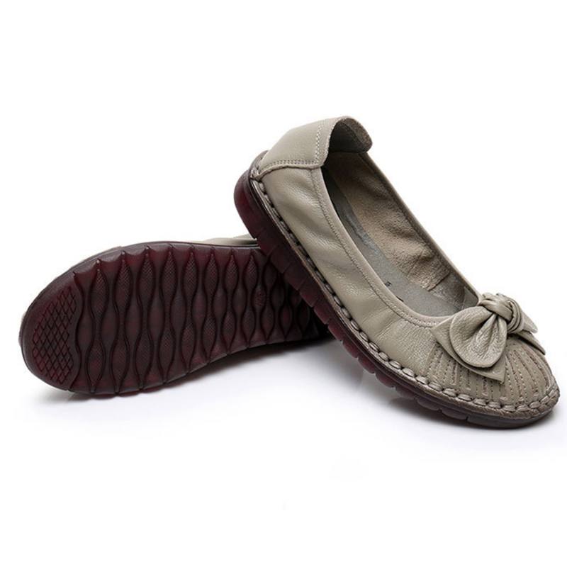 Naisten Bowknot Decor Liukumattomat Rento Loaferit