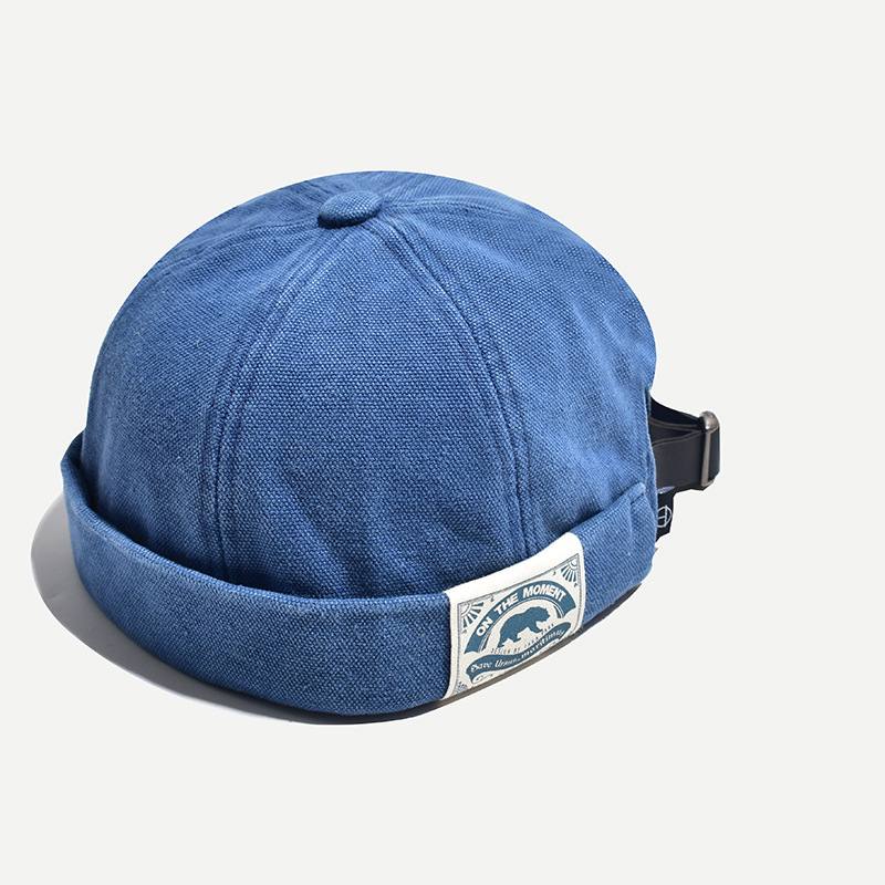 Nainen Winter Retro Patch Polar Bear Melon Hat