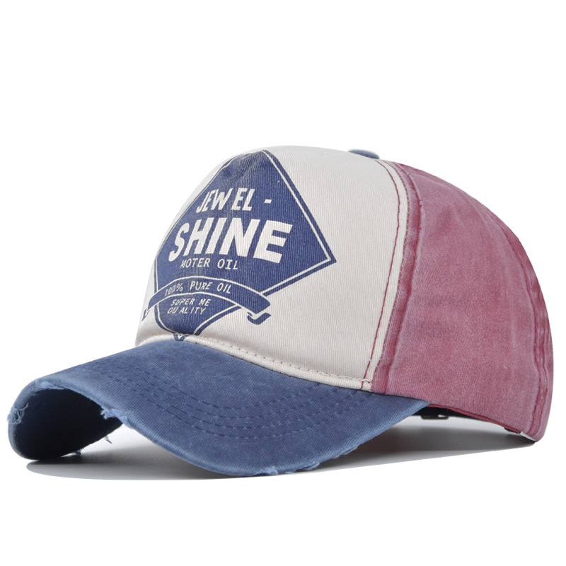 Retro Cap Contrast Color Baseball Lippis